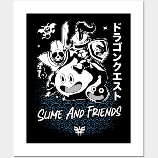 Slime and Friends Japanese Style Posters and Art